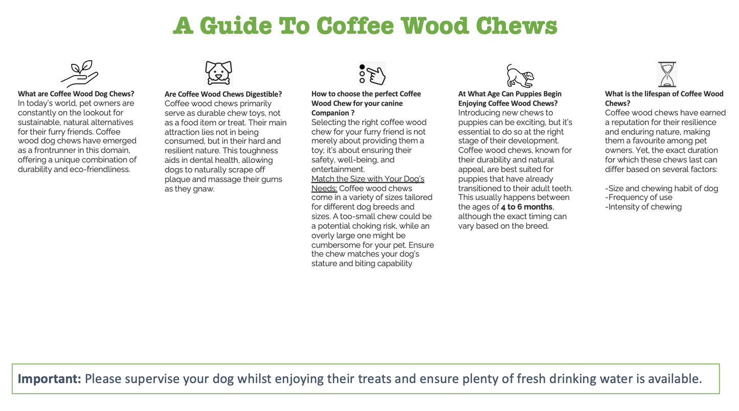 Coffee Wood Chew - Large