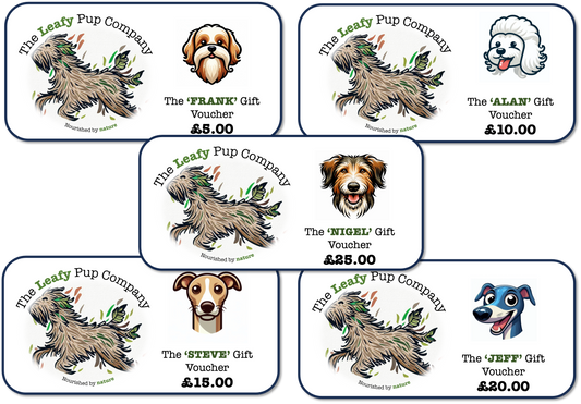 The Leafy Pup Company Gift Vouchers