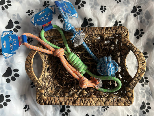 Rope Toy (Orange, Green, Blue)