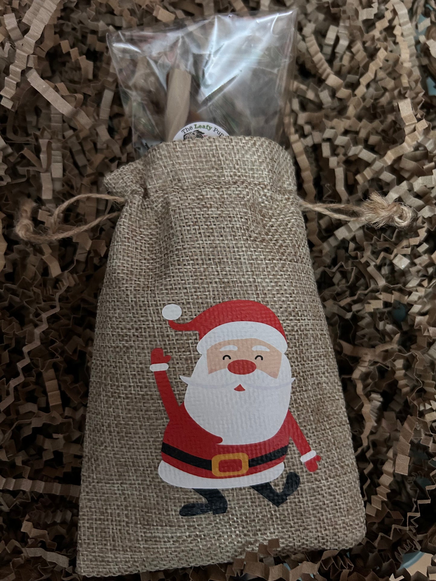 Christmas Jute Gift Bag - Small to medium dog (100g)