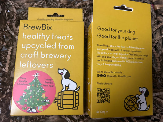 BrewBix Christmas Sustainable dog treats 100g