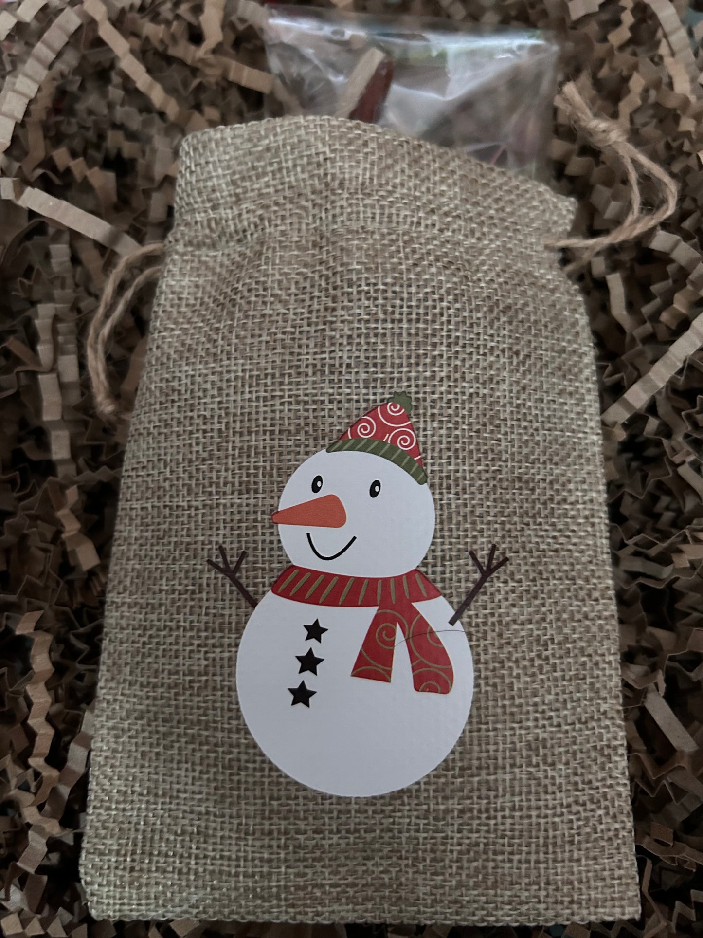 Christmas Jute Gift Bag - Small to medium dog (100g)