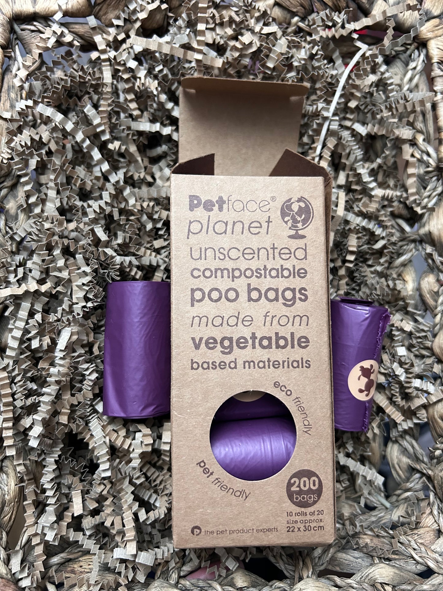 Unscented Compostable Poo Bags 10 Rolls (Approx 200 bags)